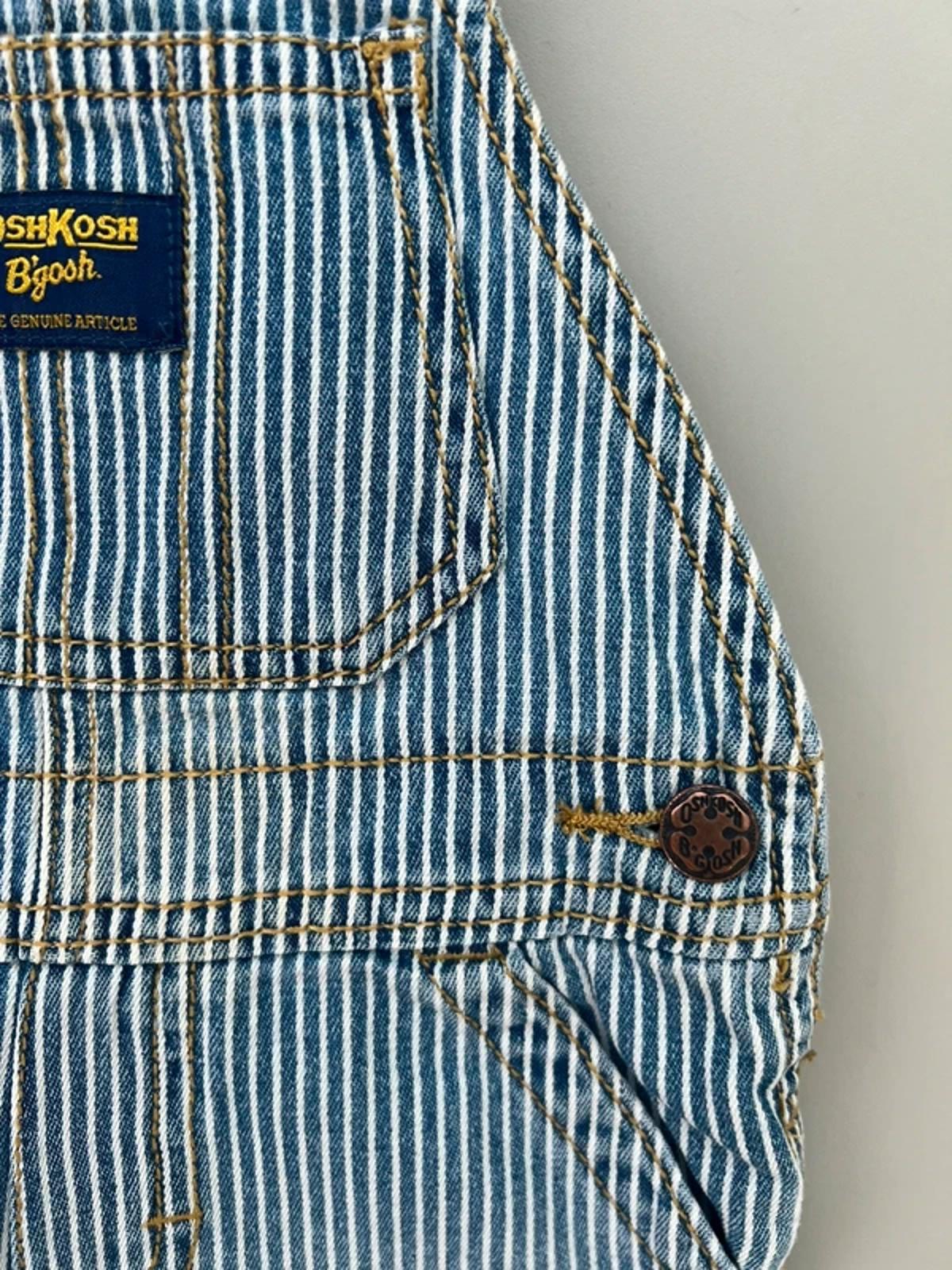 Oshkosh Hickory Shortall Dungarees 12M