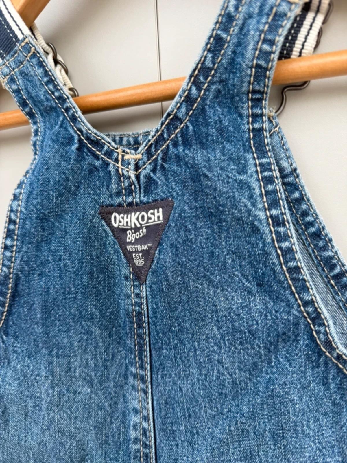 Oshkosh Classic Denim Shortalls 12M