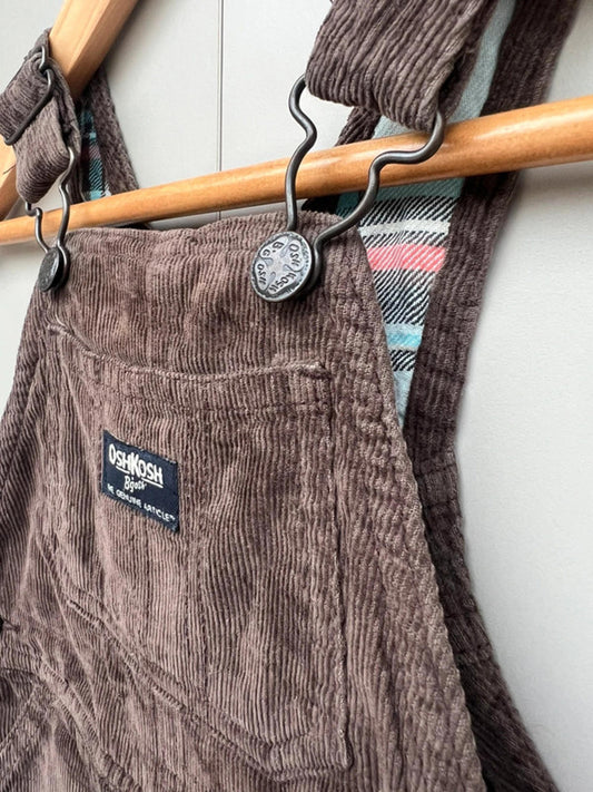 Oshkosh Brown Corduroy Dungarees 12M