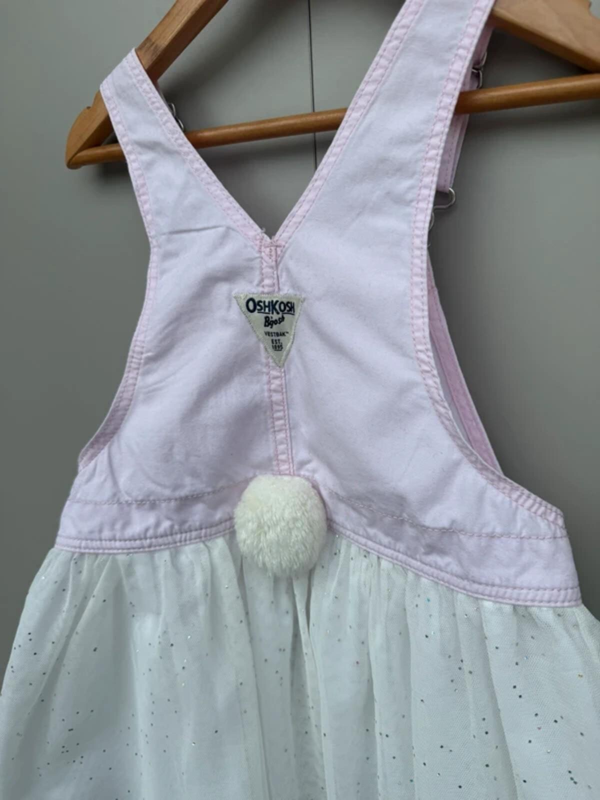 Oshkosh Bunny Dungaree Dress 4T