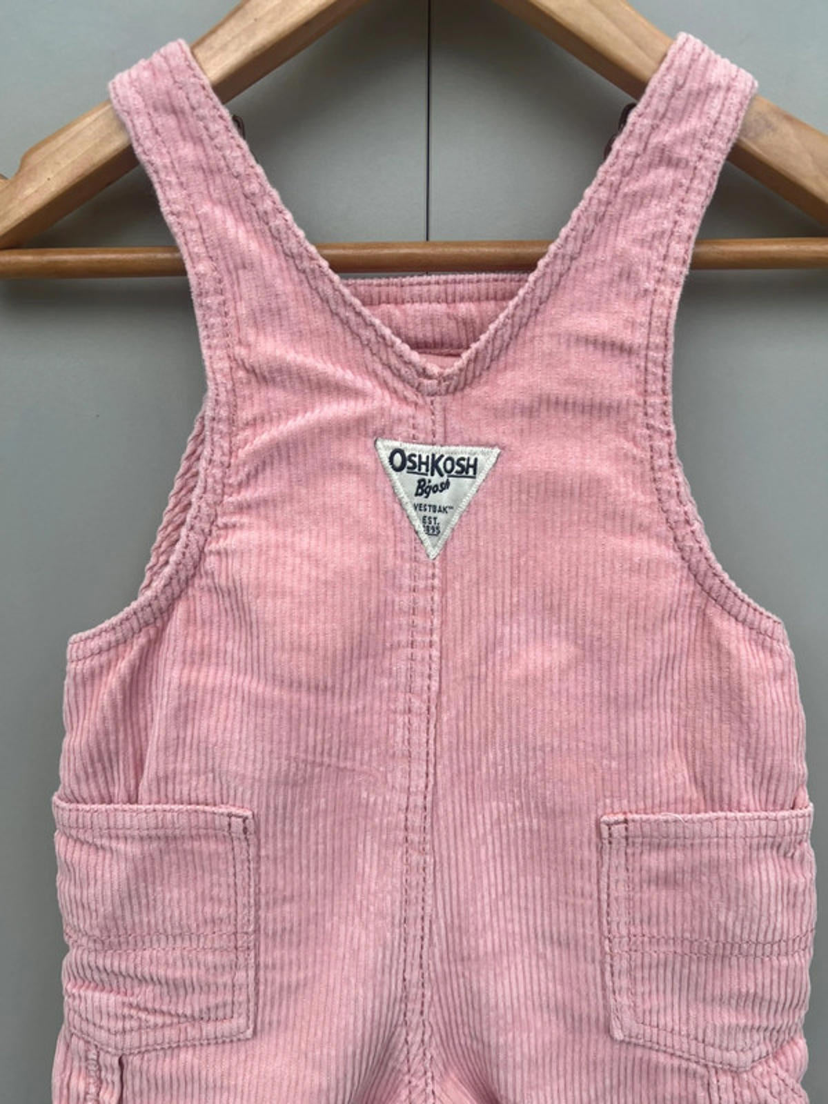 Oshkosh Rose Cord Dungarees 18M