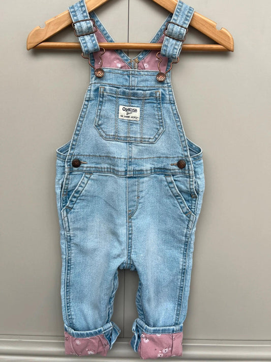 Oshkosh Denim Turn Up Dungarees 18M
