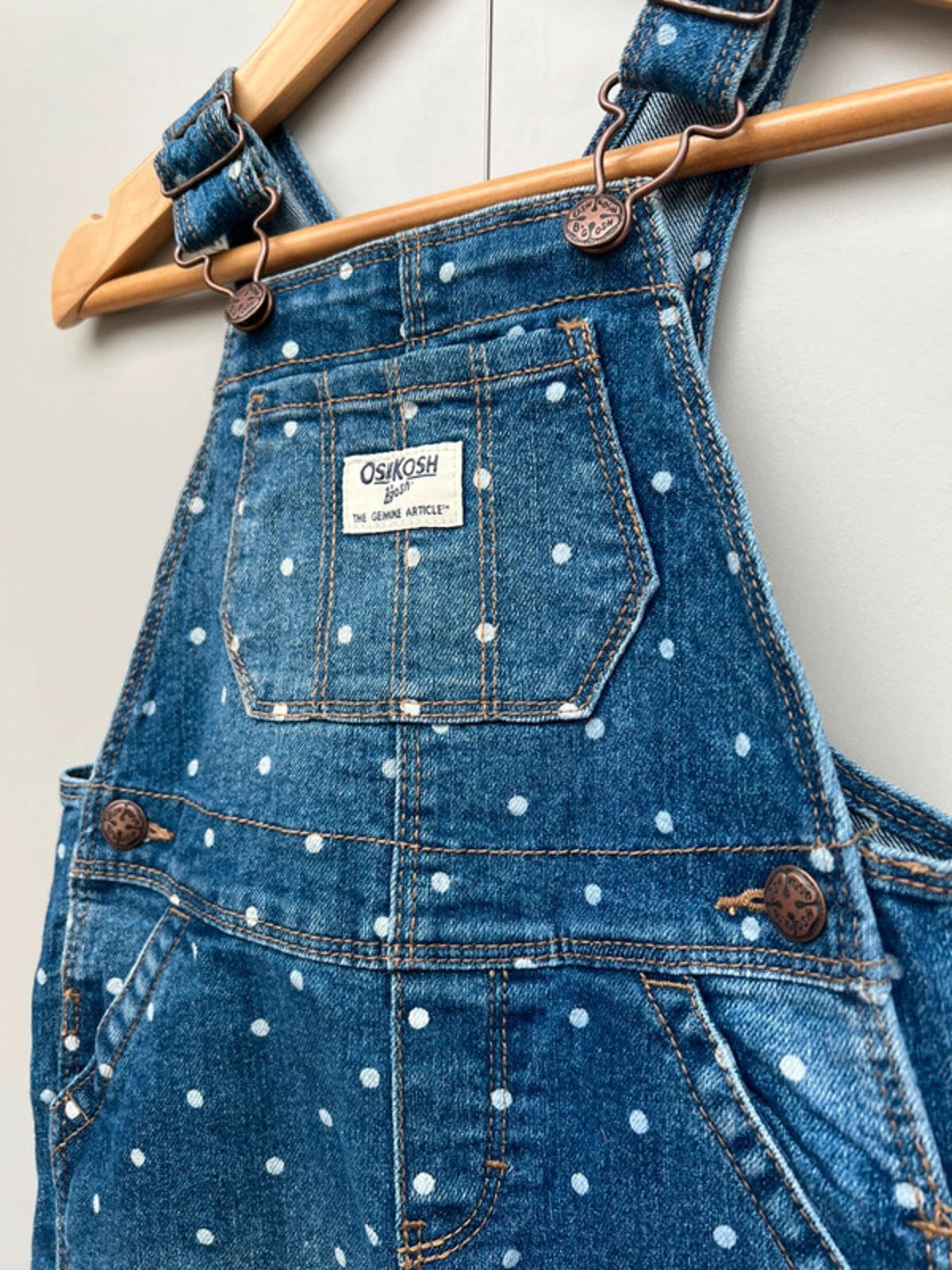 Oshkosh Polka Dot Dungarees 18M