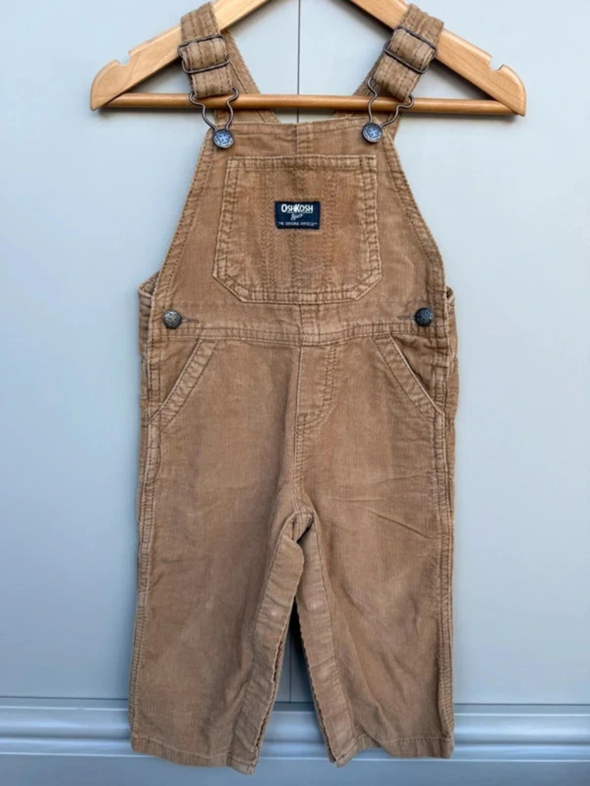 Oshkosh Brown Corduroy Dungarees 18M