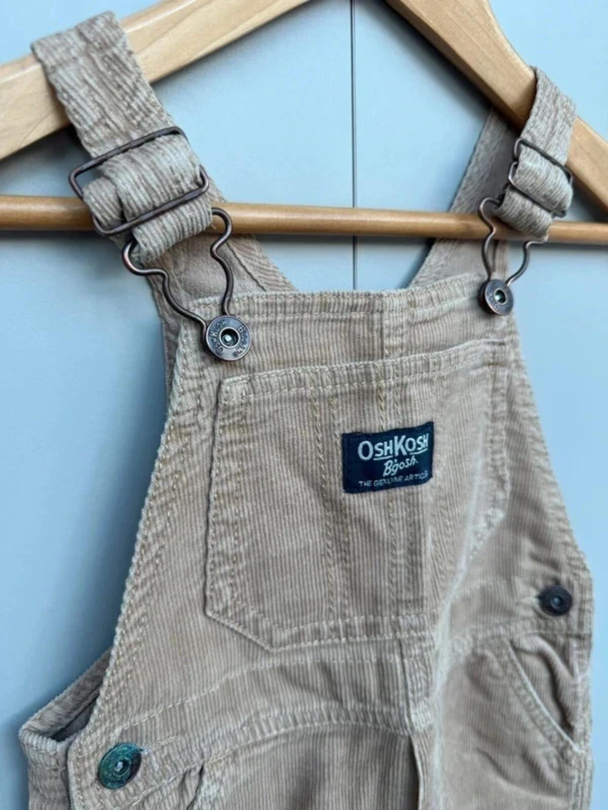 Oshkosh Corduroy Camel Dungarees 18M