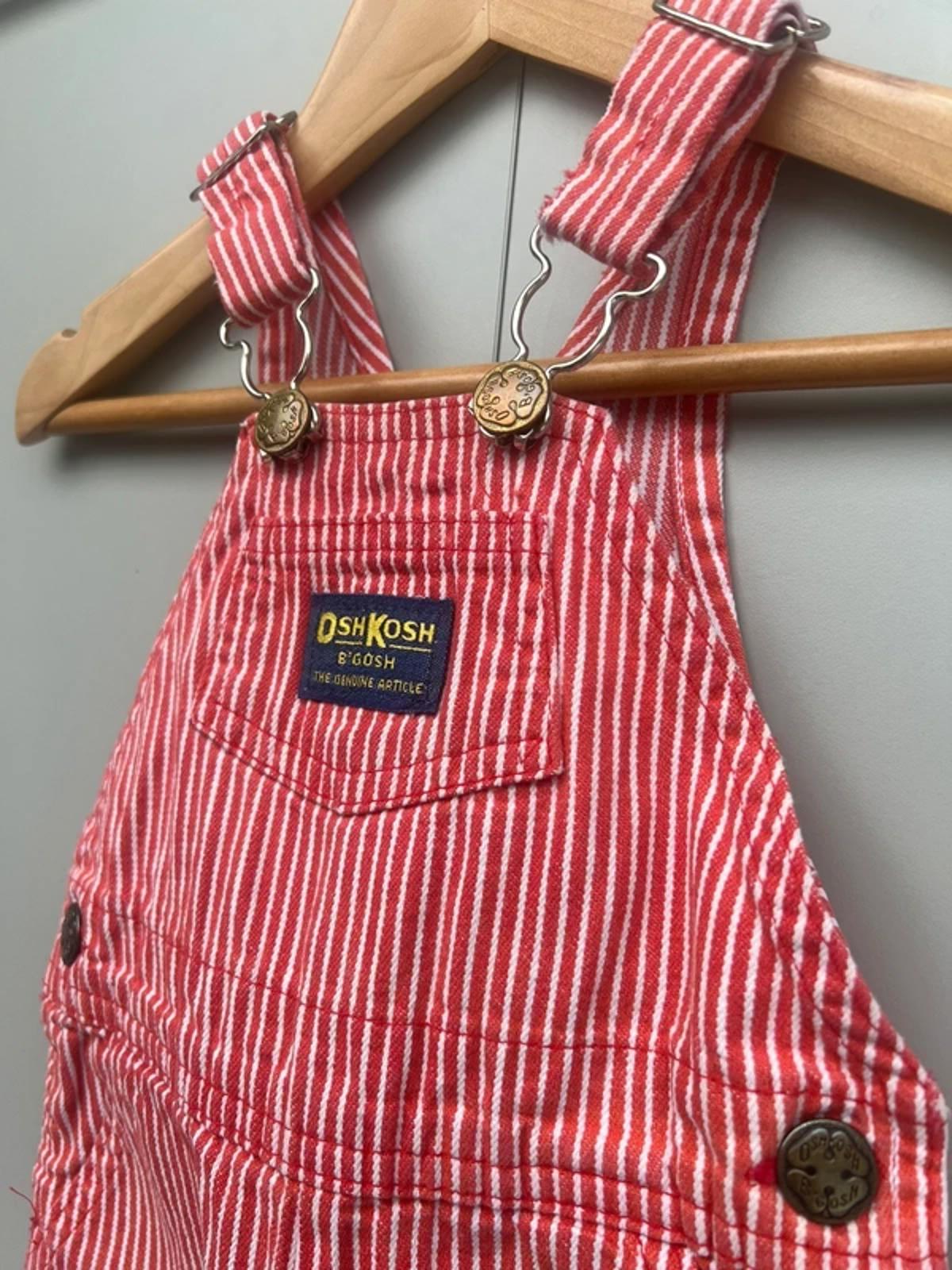 Oshkosh Vintage Red Hickory Dungarees 12M