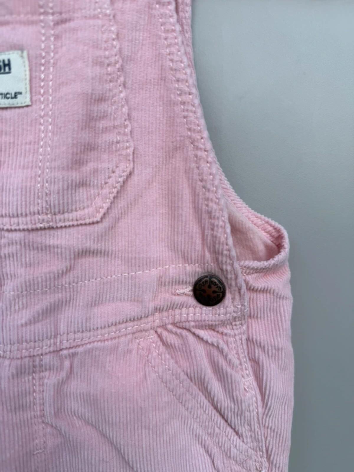 Oshkosh Fine Corduroy Dungarees Dusky Pink 18M