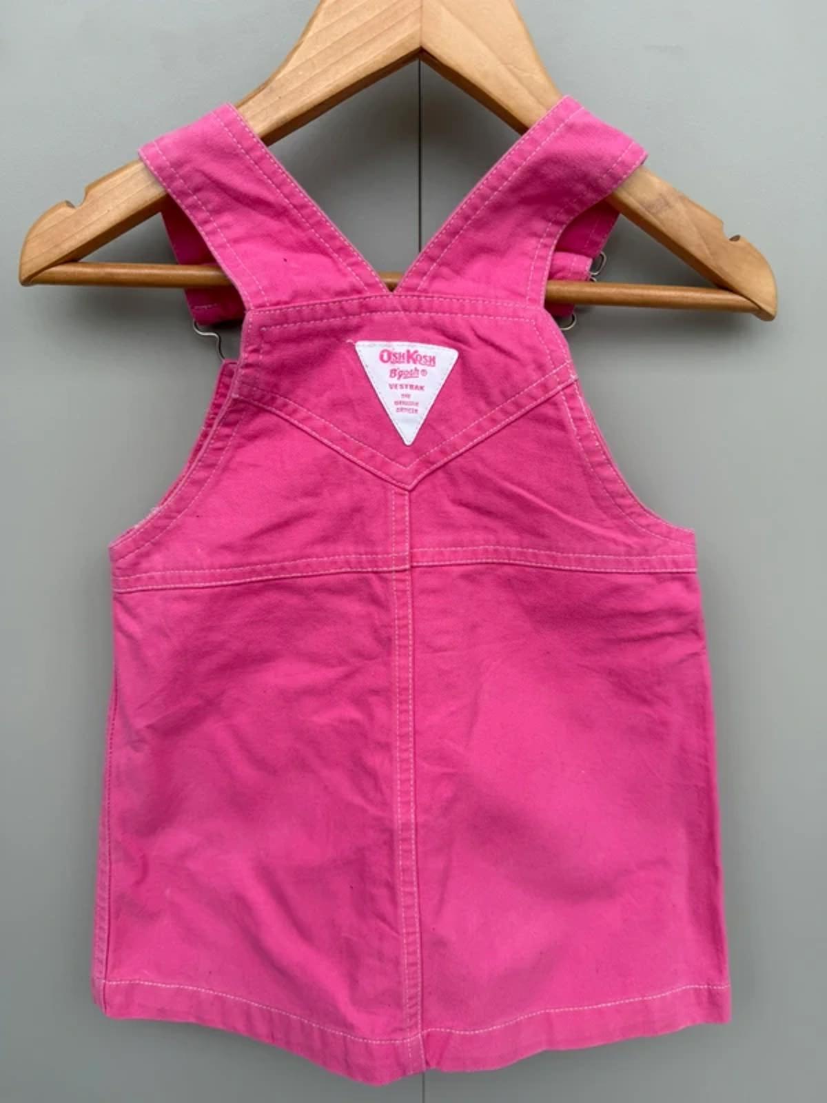 Oshkosh Vintage Pink Dungaree Dress 3T