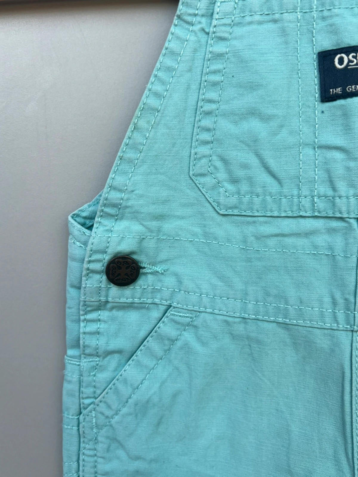 Oshkosh Cotton Shortalls 6/9M