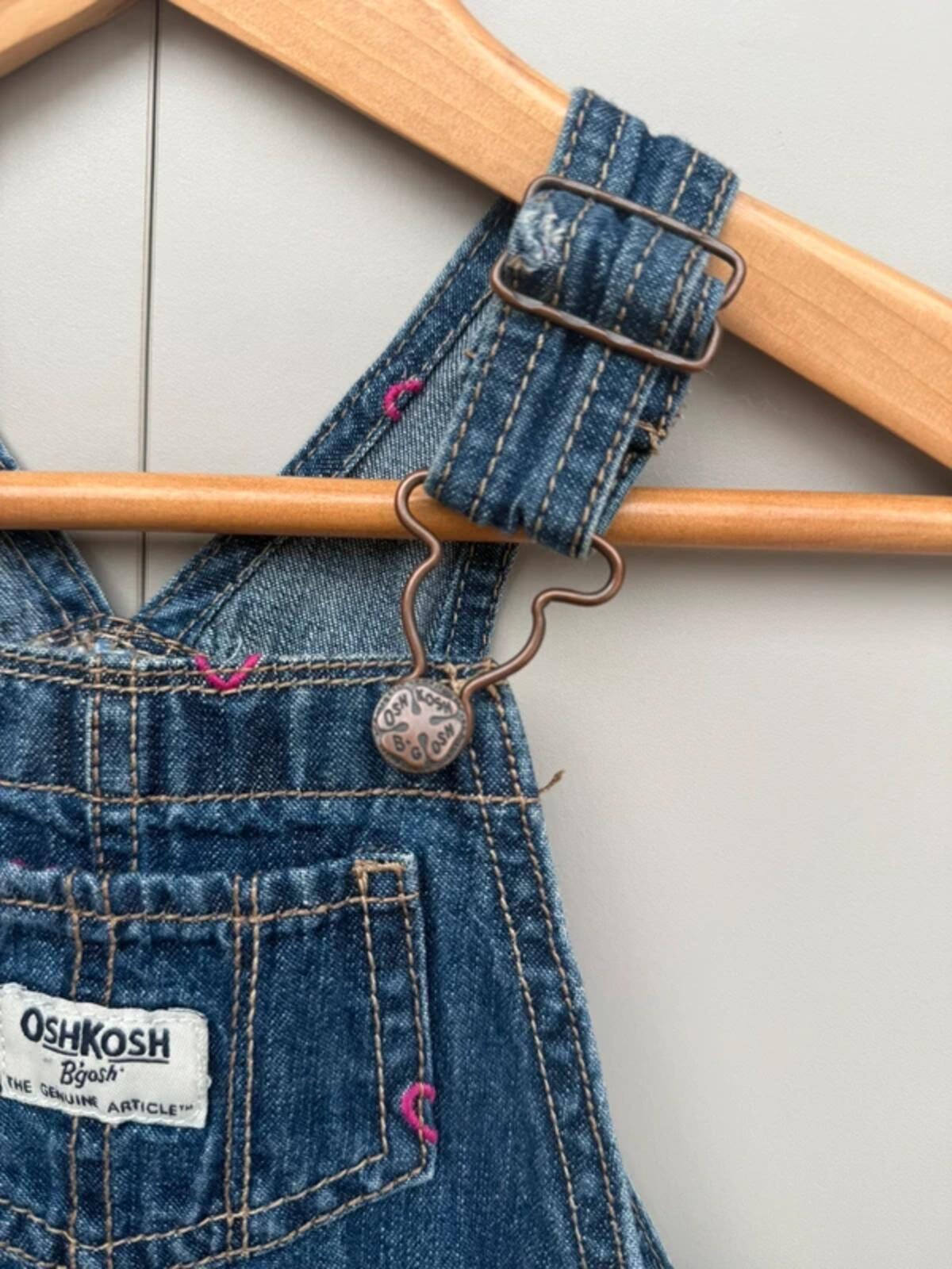 Oshkosh Heart Denim Dungarees 12M