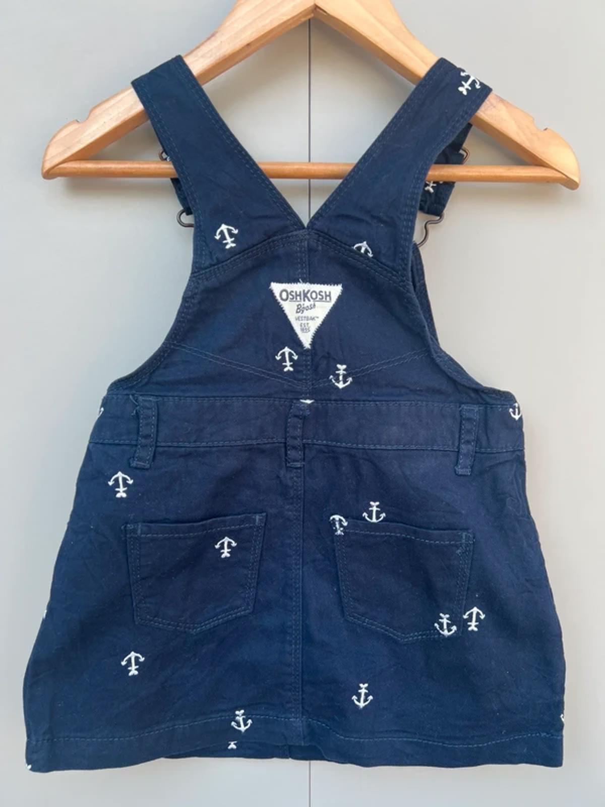 Oshkosh Anchor Navy Dungaree Dress 2T