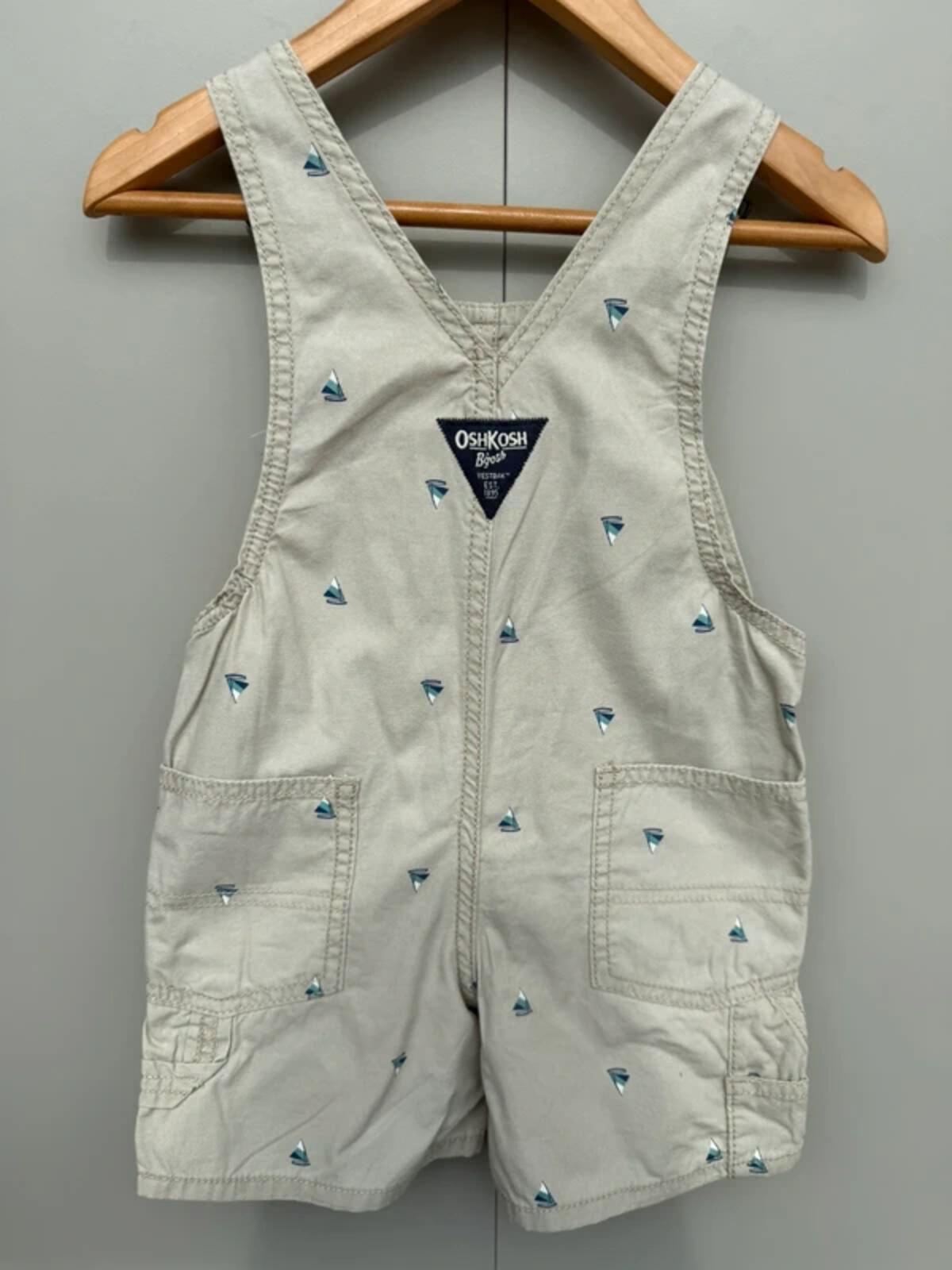 Oshkosh Boat Dungaree Shortalls 2T