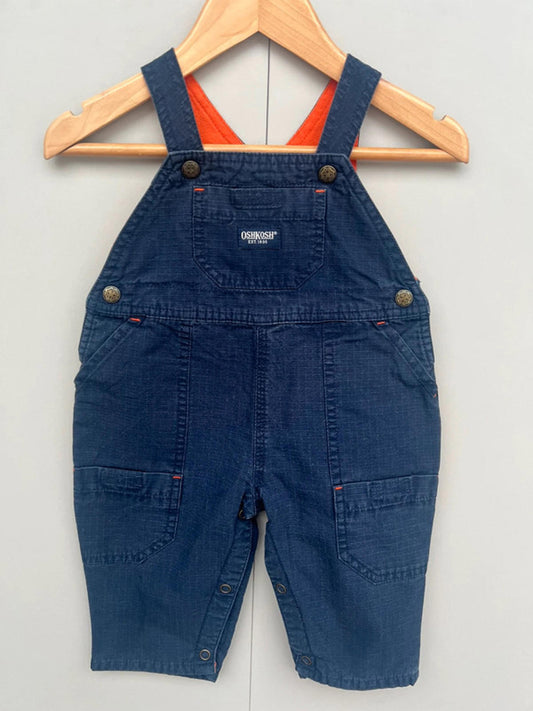 Oshkosh Vintage Navy Dungarees 3-6M