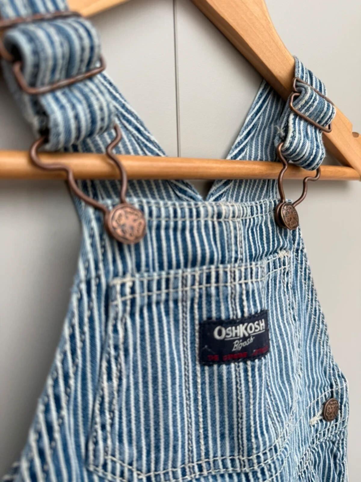 Oshkosh Hickory Shortall Dungarees 9M