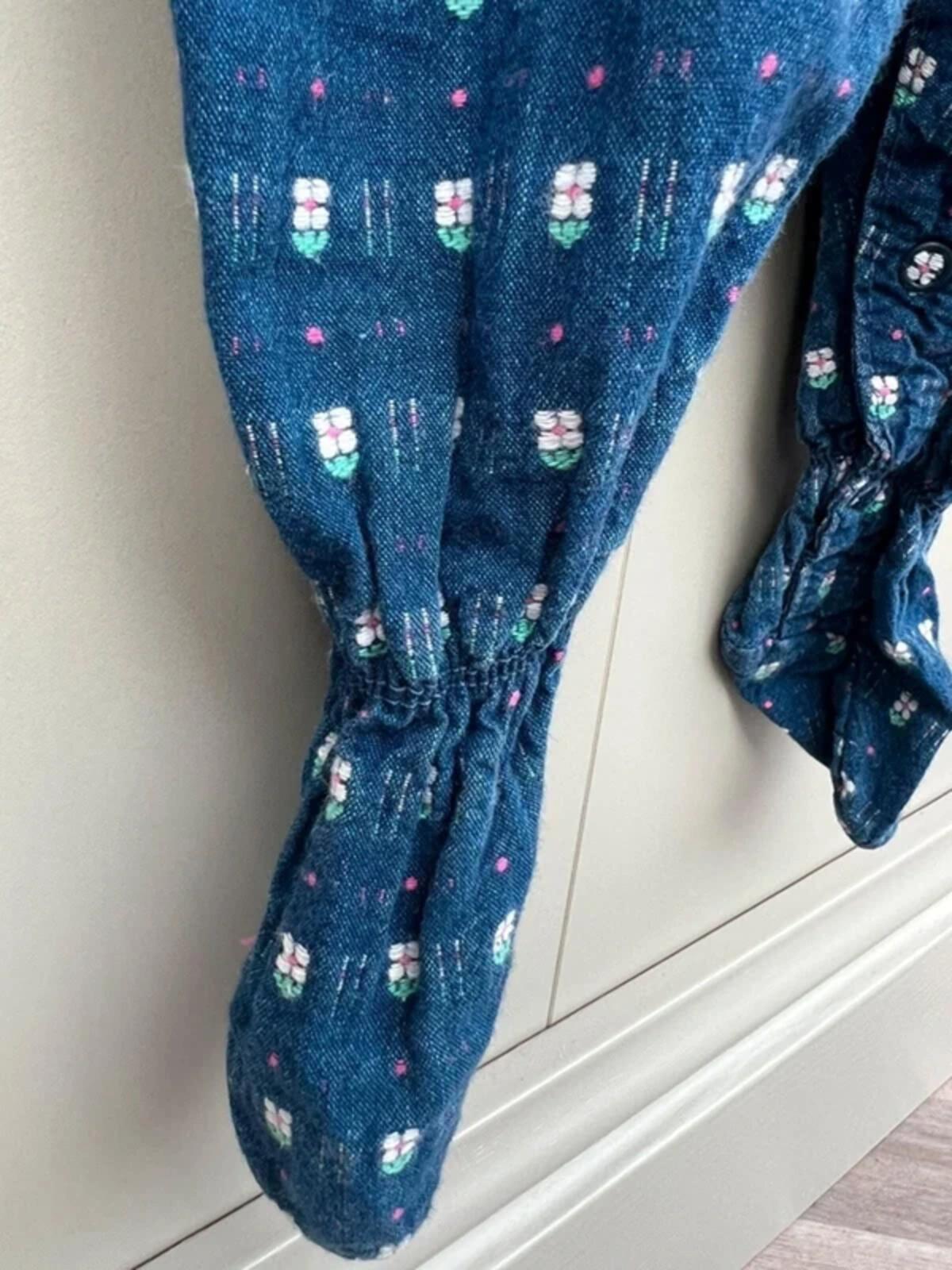 Oshkosh Vintage Floral Dungarees 3/6M