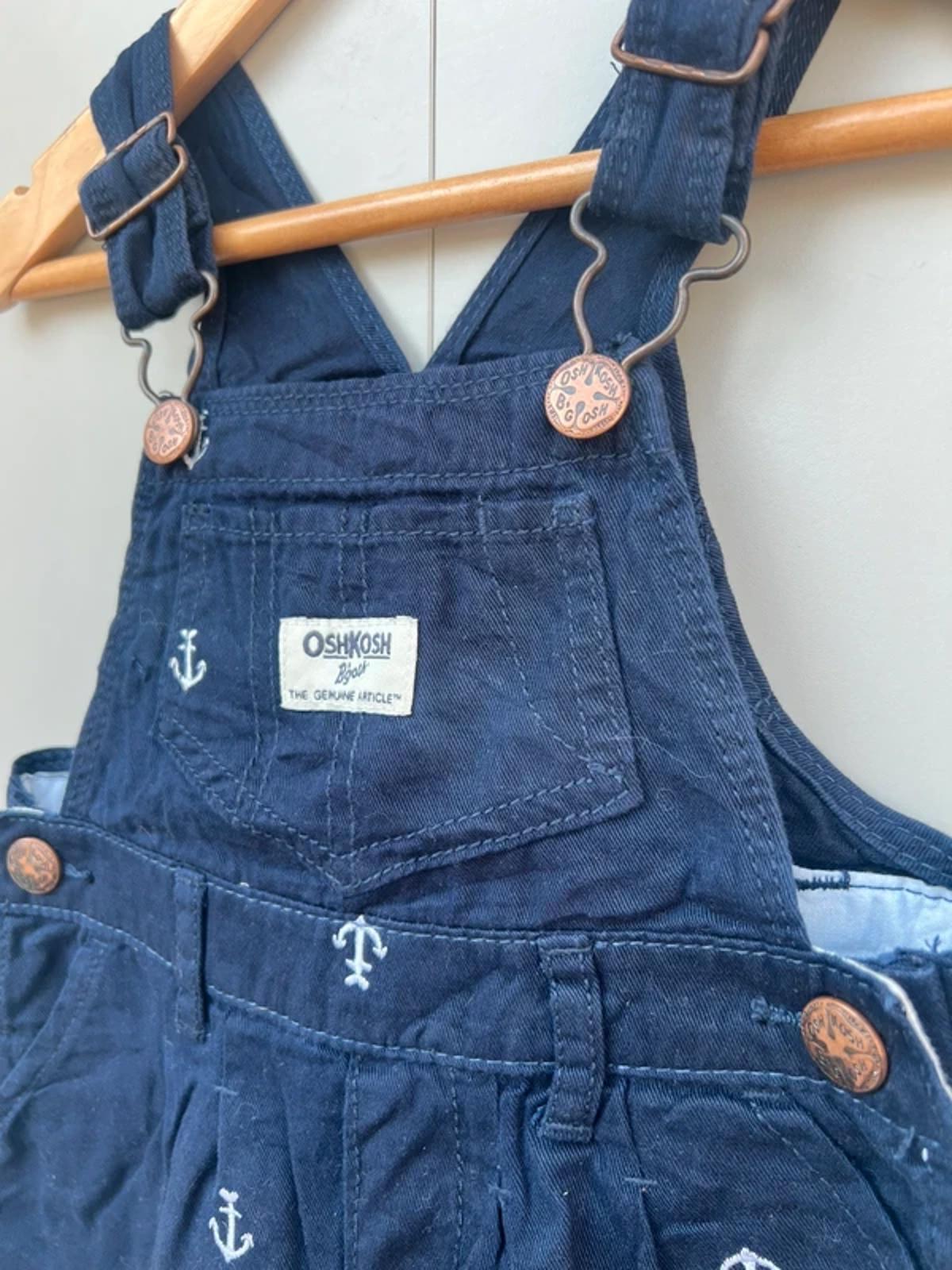 Oshkosh Anchor Navy Dungaree Dress 2T