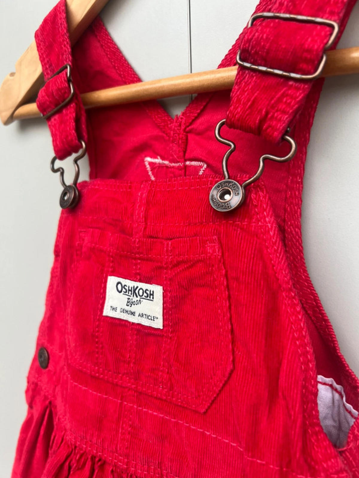 Oshkosh Red Corduroy Dress 3T