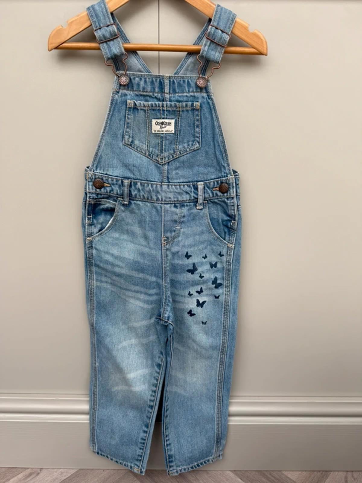 Oshkosh Denim Butterfly Dungarees 3T
