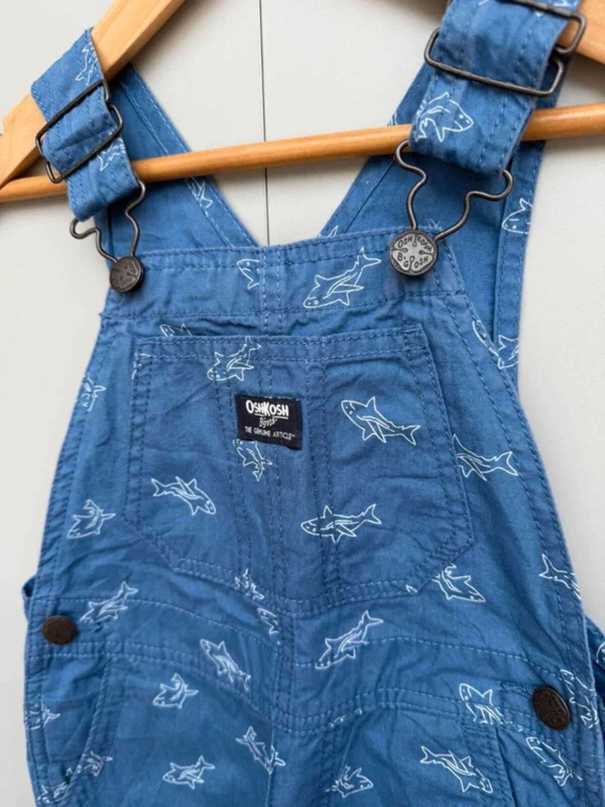 Oshkosh Shark Shortall Dungarees 3T
