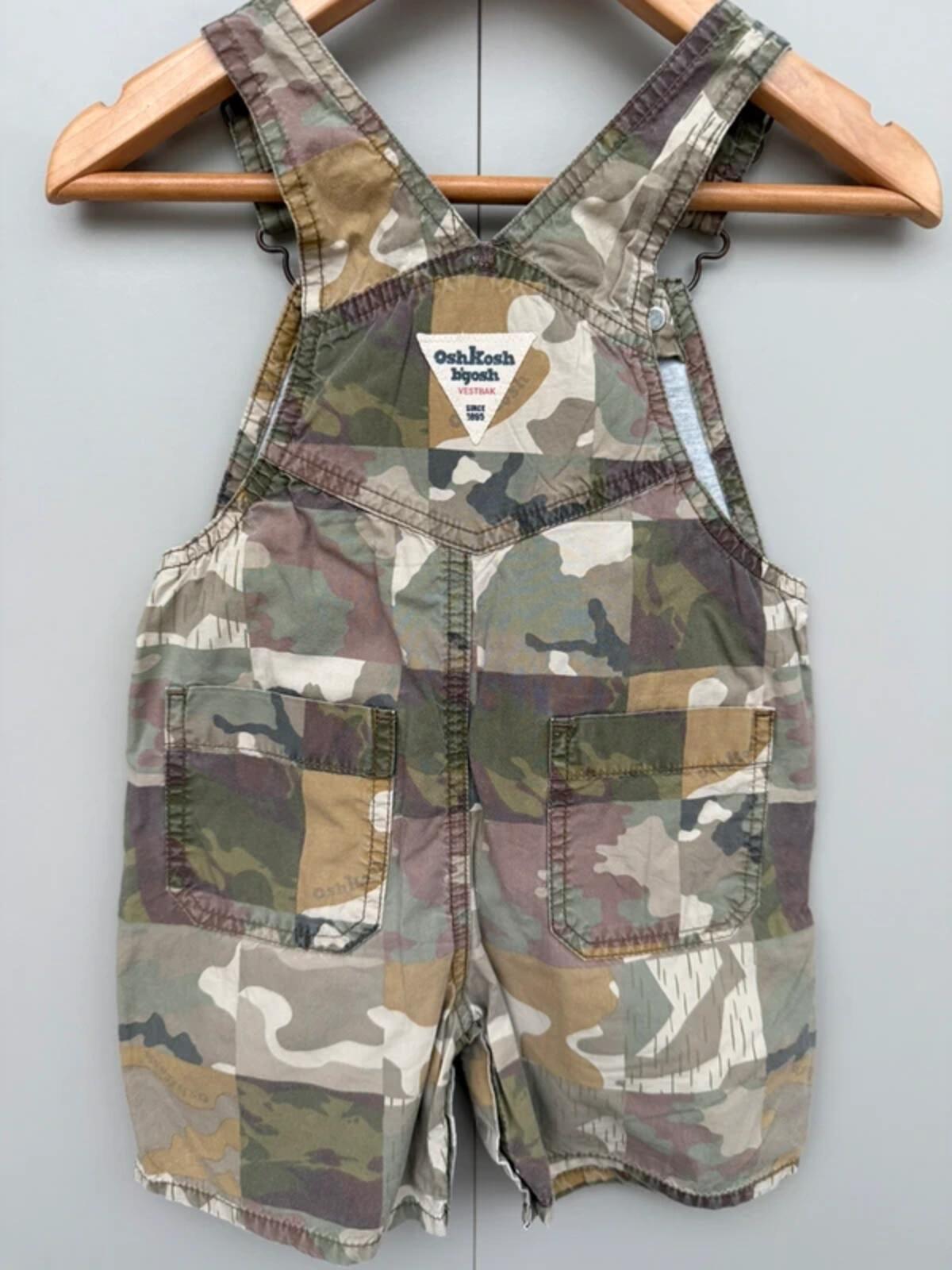 Oshkosh Camouflage Shortall Dungarees 18M