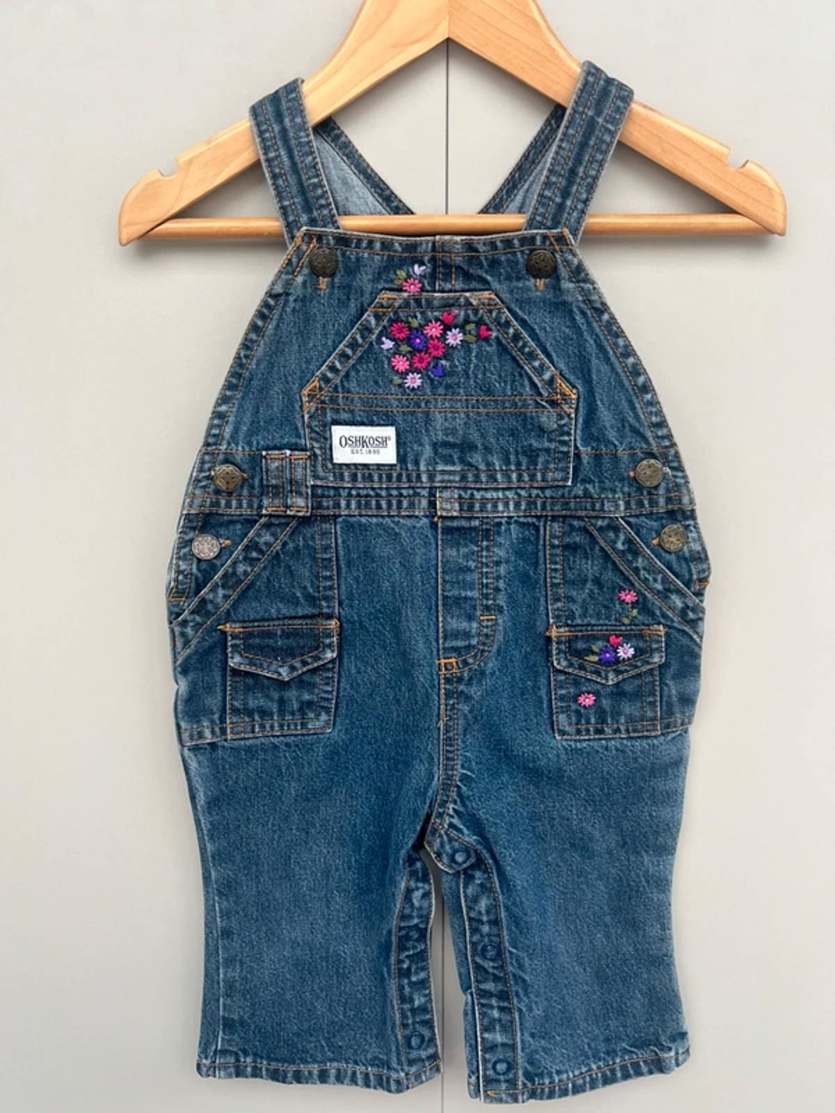 Oshkosh Vintage Denim Dungarees 6/9M