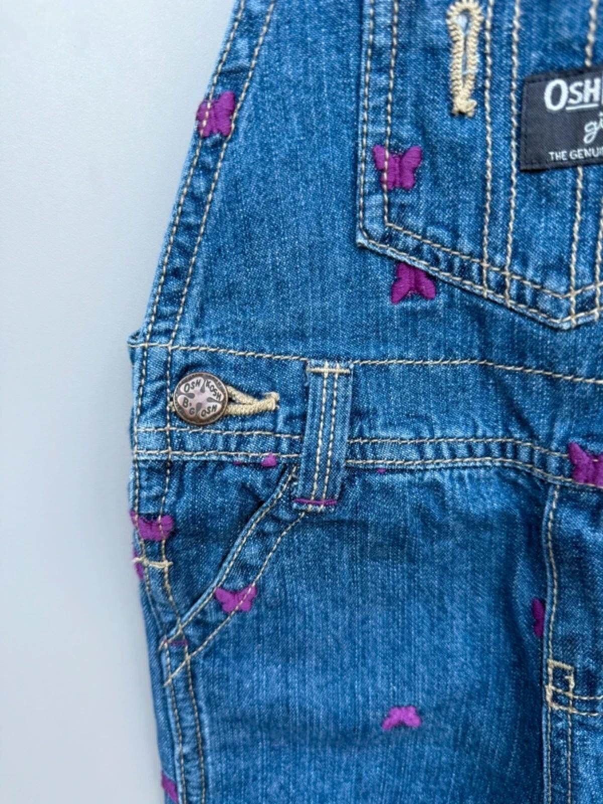 Oshkosh Butterfly Denim Dungarees 12M