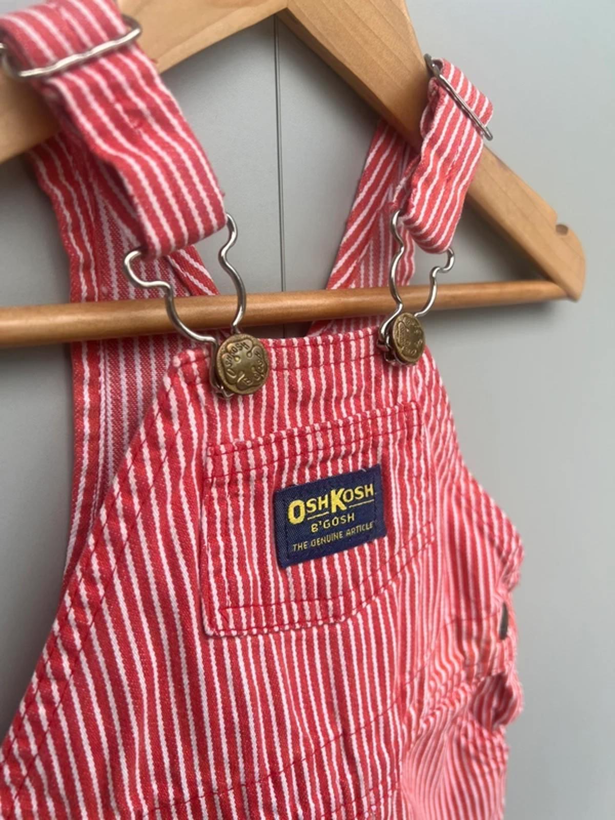 Oshkosh Vintage Red Hickory Dungarees 12M