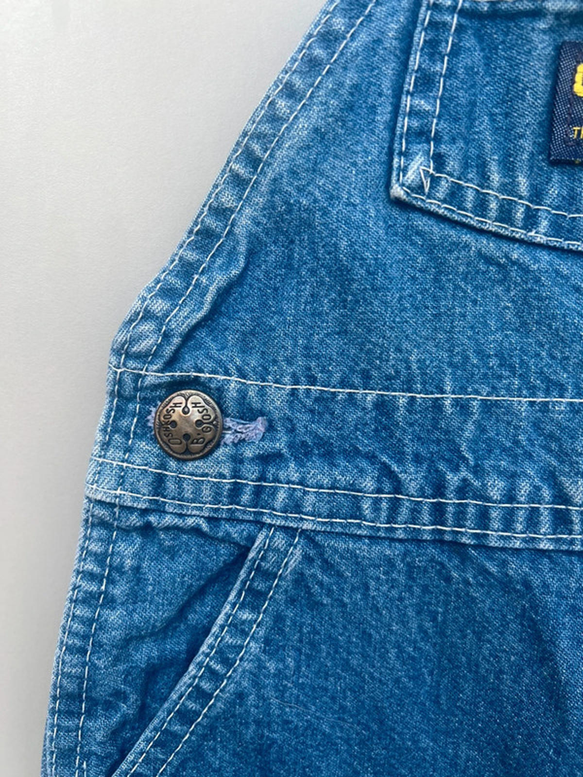 Oshkosh Classic Denim Vintage Dungarees 6/9M