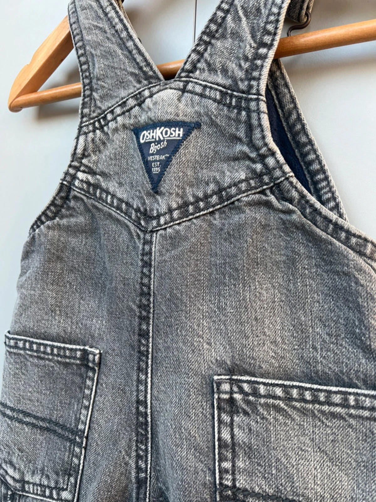 Oshkosh Charcoal Dungarees 9M