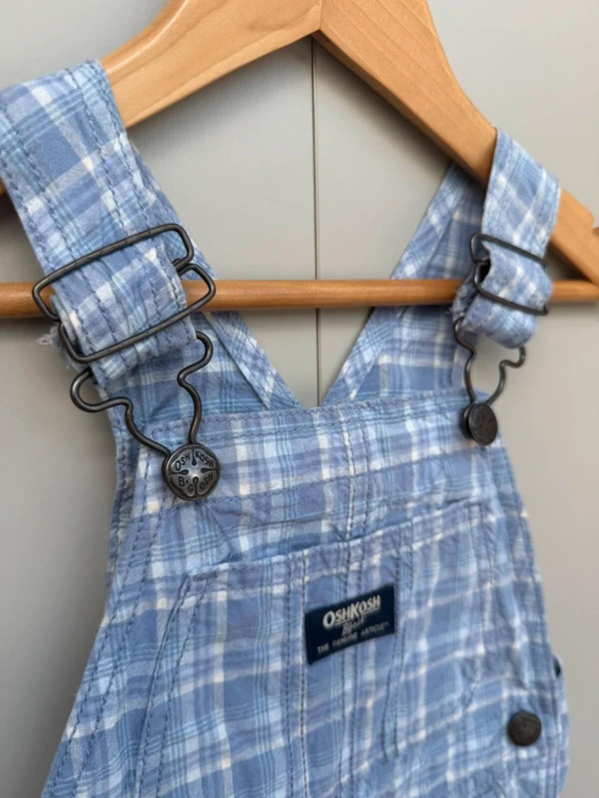 Oshkosh Check Shortall Dungarees 2T