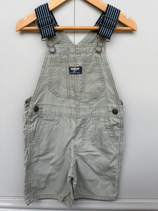 Oshkosh Khaki Shortall Dungarees 4T
