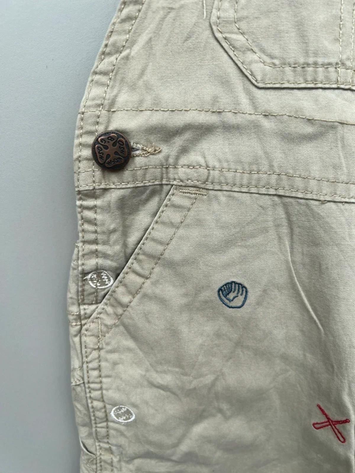 Oshkosh Beige Shortall Dungarees 2T