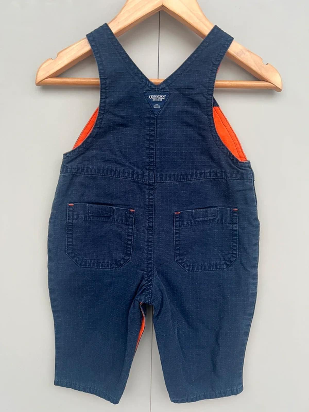 Oshkosh Vintage Navy Dungarees 3-6M