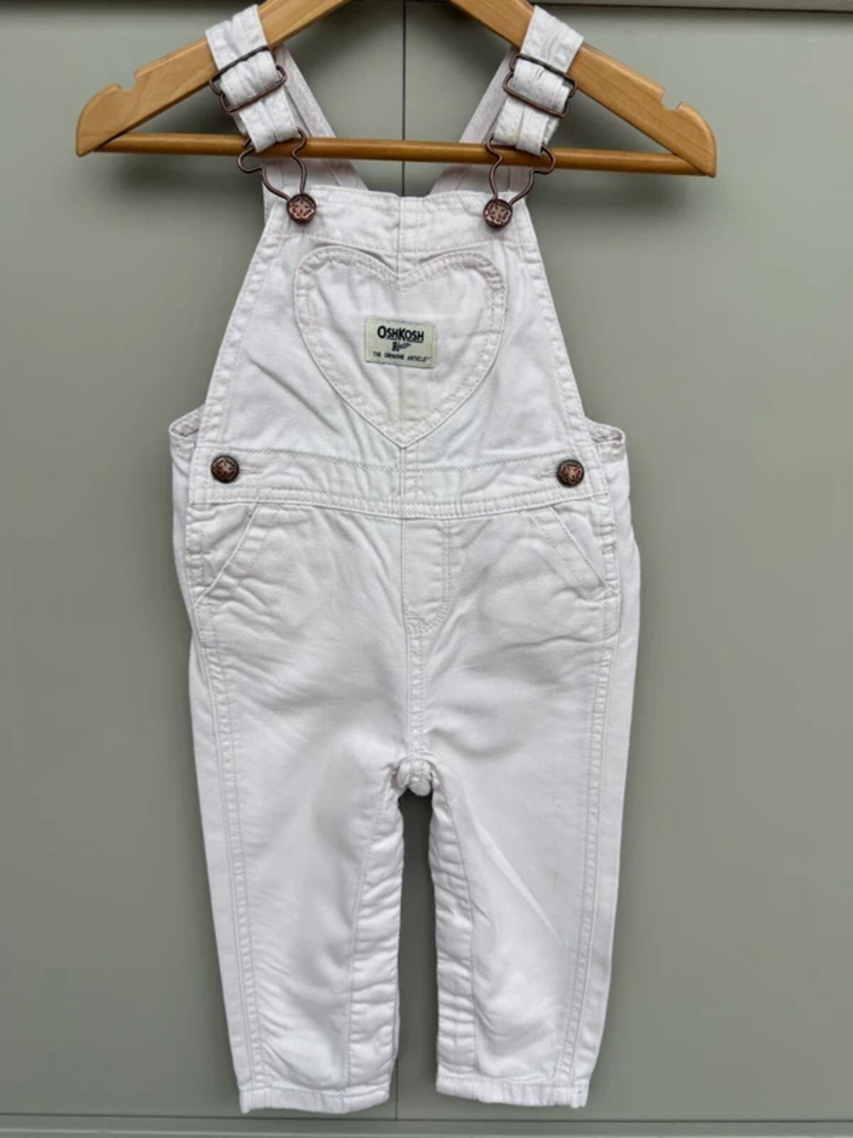 Oshkosh Pink Rose Dungarees 18M