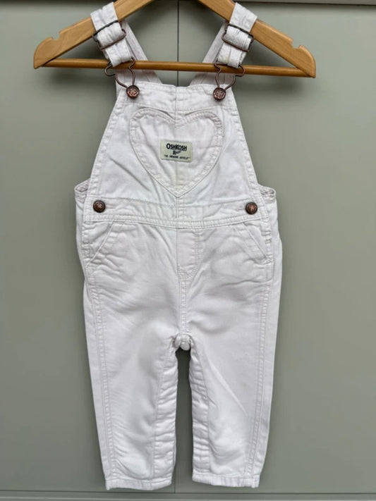 Oshkosh Pink Rose Dungarees 18M