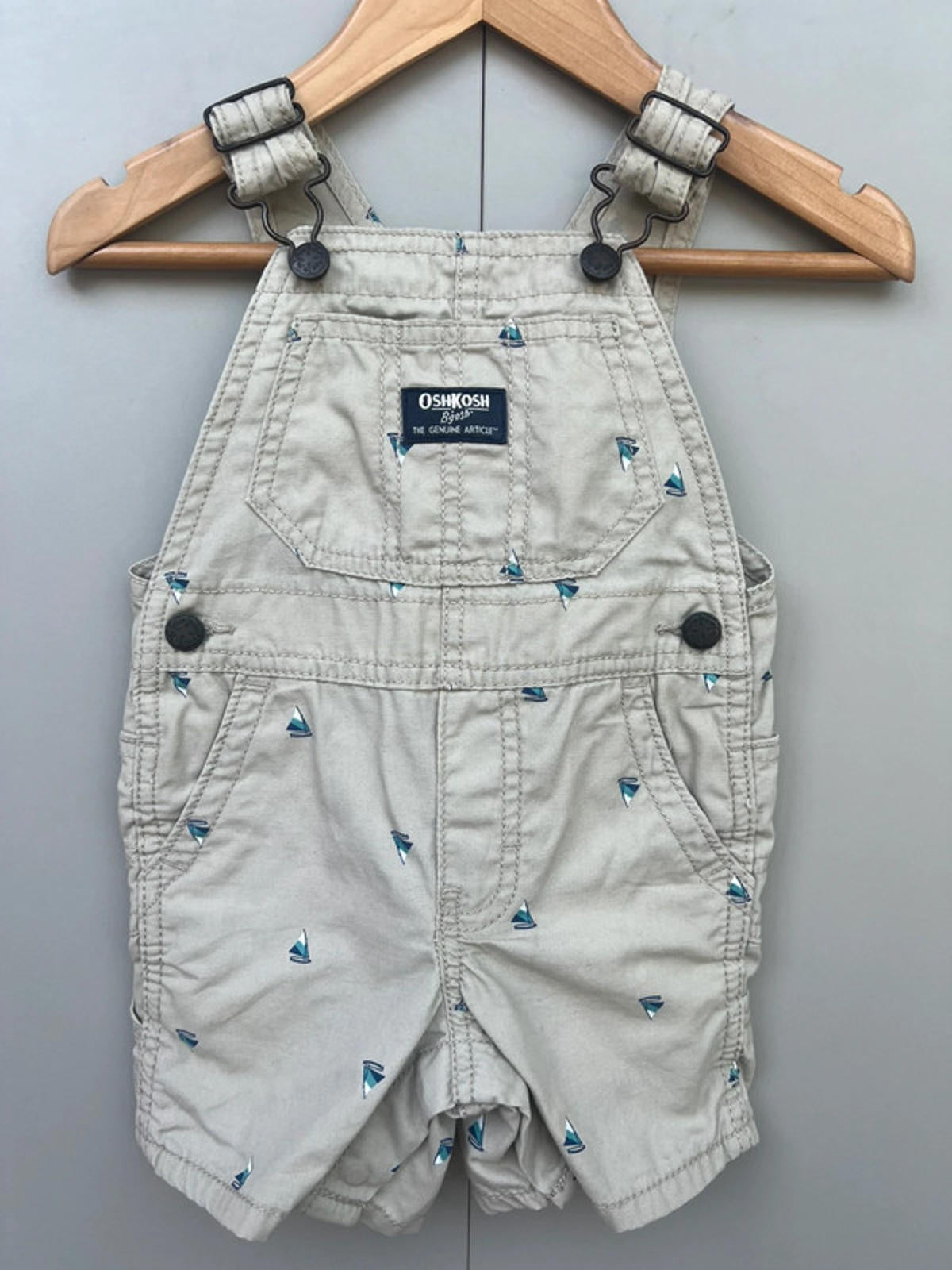 Oshkosh Boat Shortall Dungarees 12M
