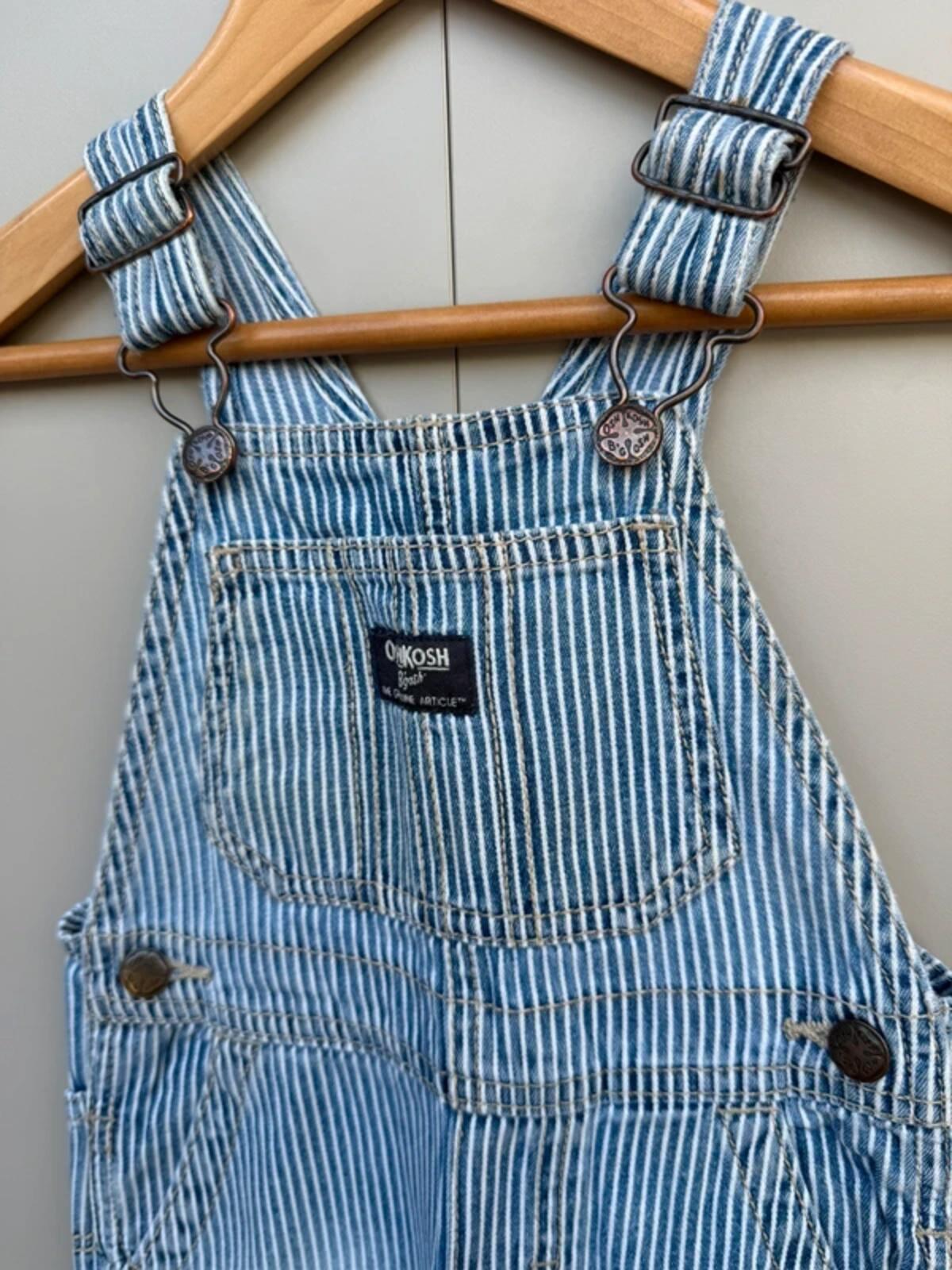 Oshkosh Hickory Shortall Dungarees 18M