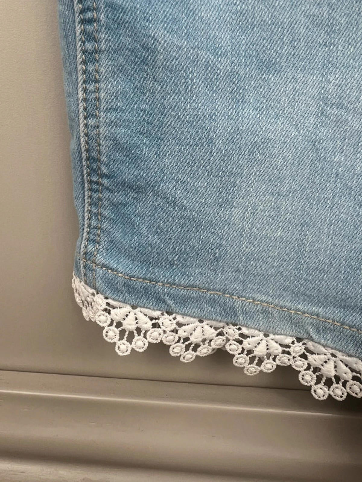 Oshkosh Lace Denim Shortalls 5T