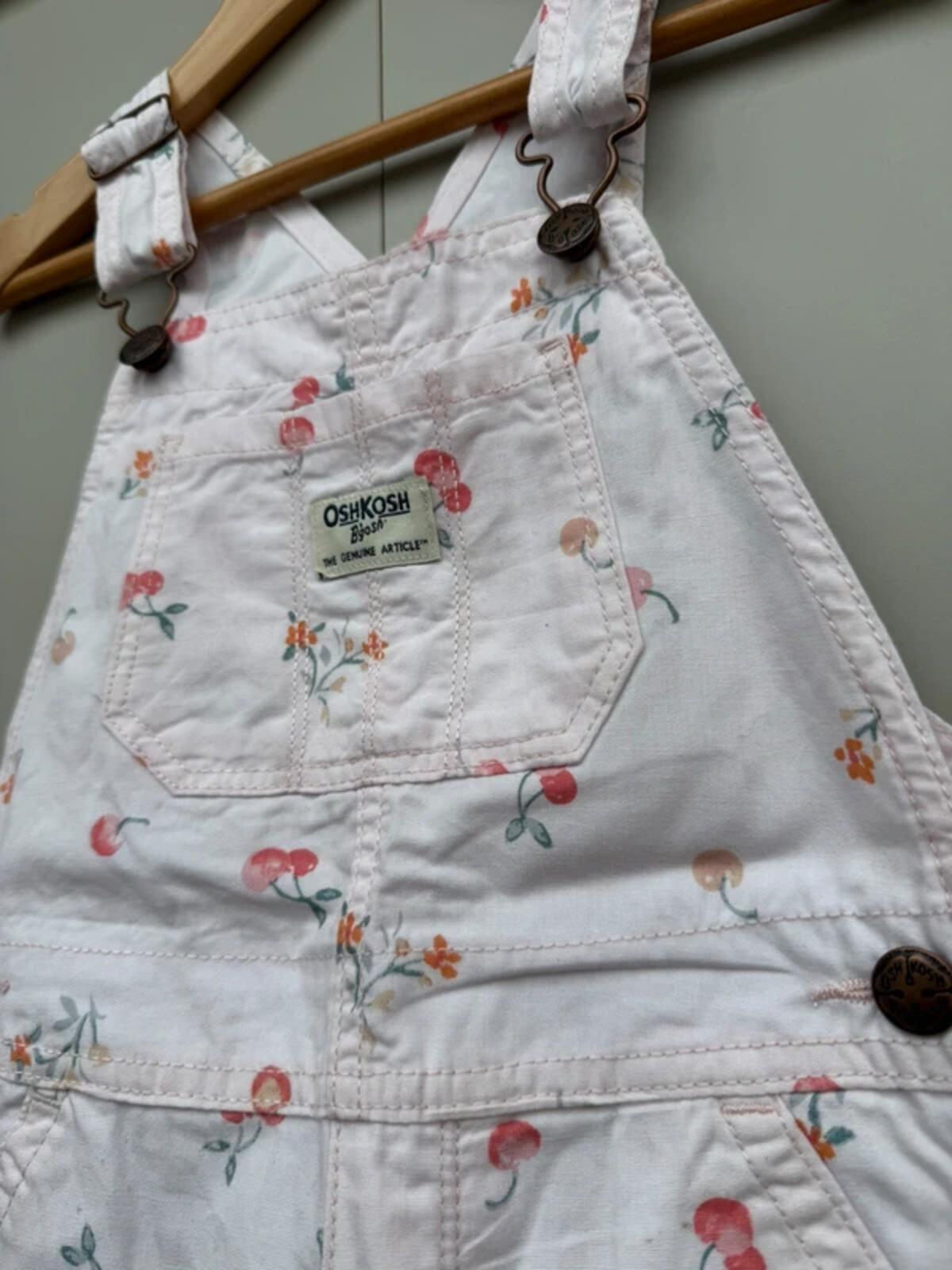 Oshkosh Cherry Shortall Dungarees 5T