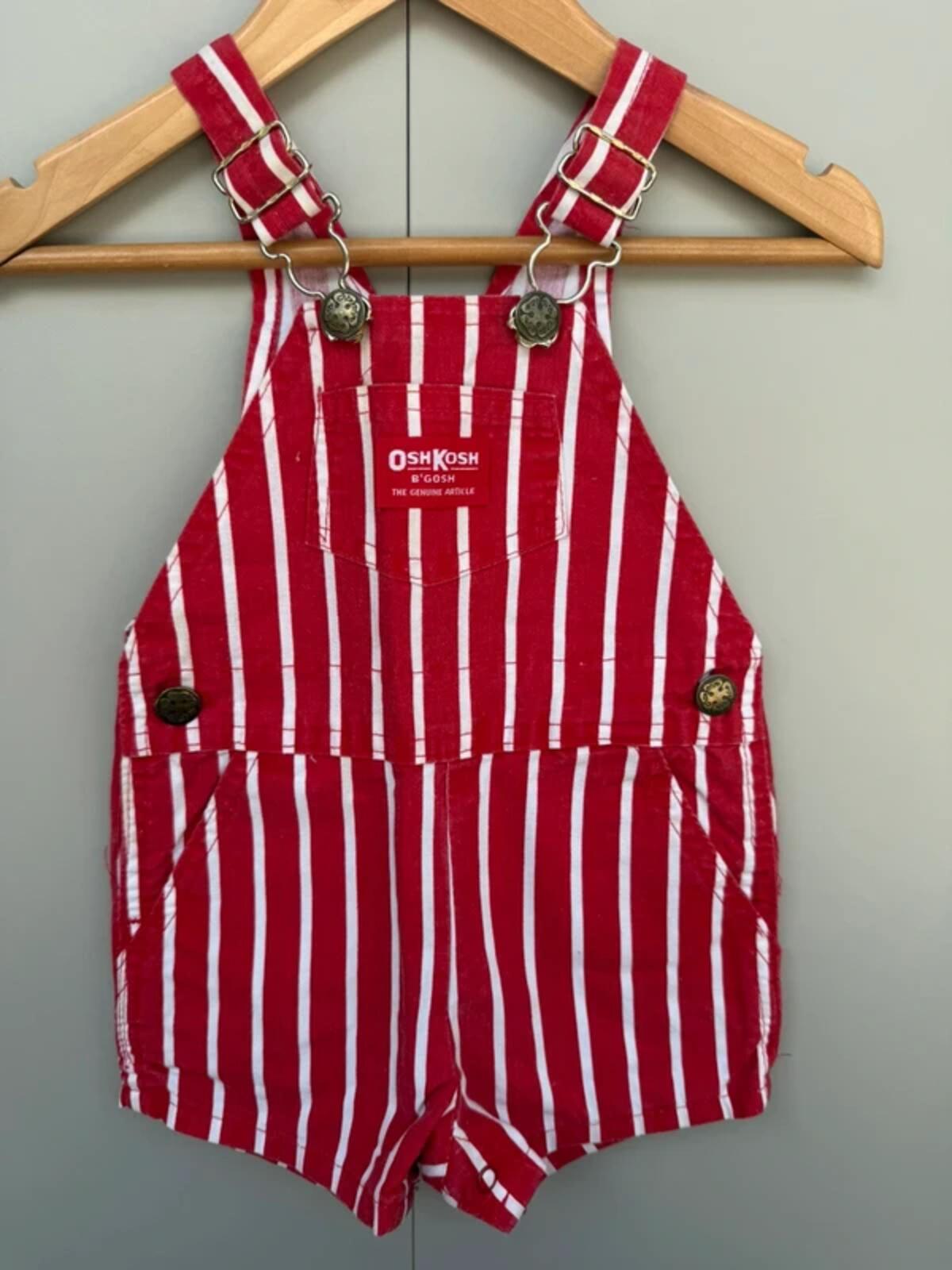Oshkosh 80s Vintage Shortall Dungarees 12M