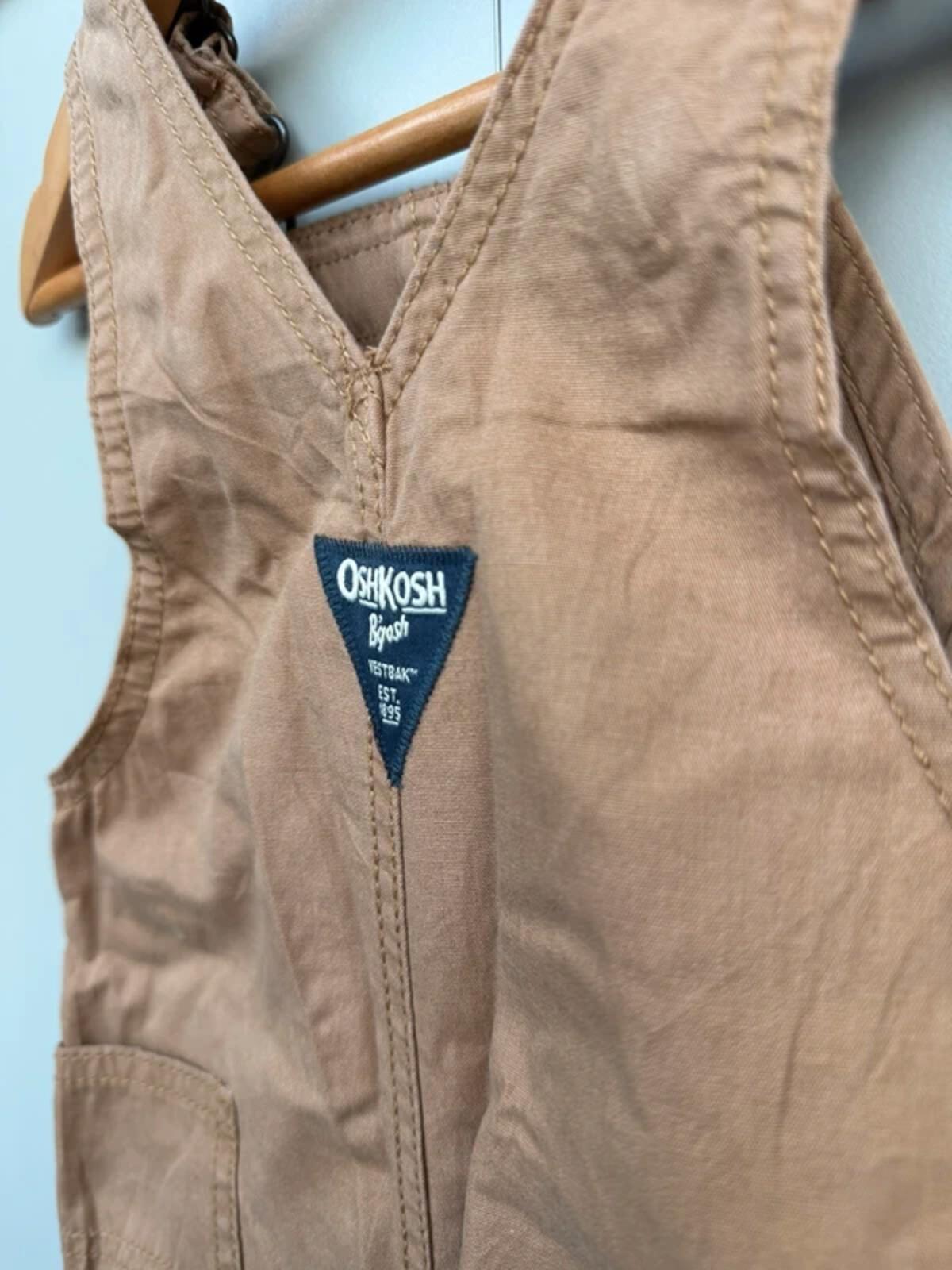 Oshkosh Cargo Brown Cotton Dungarees 12M