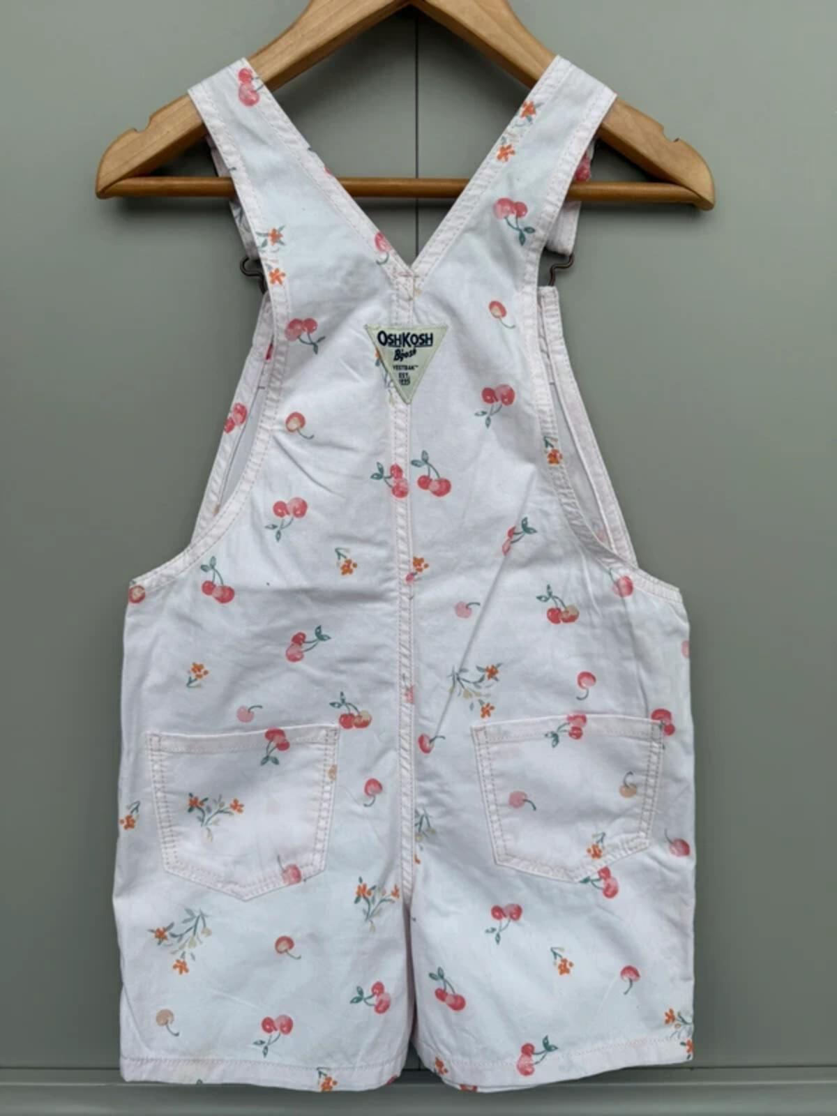 Oshkosh Cherry Shortall Dungarees 5T