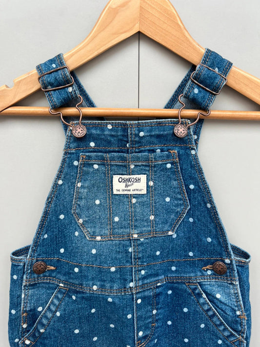 Oshkosh Polka Dot Dungarees 18M
