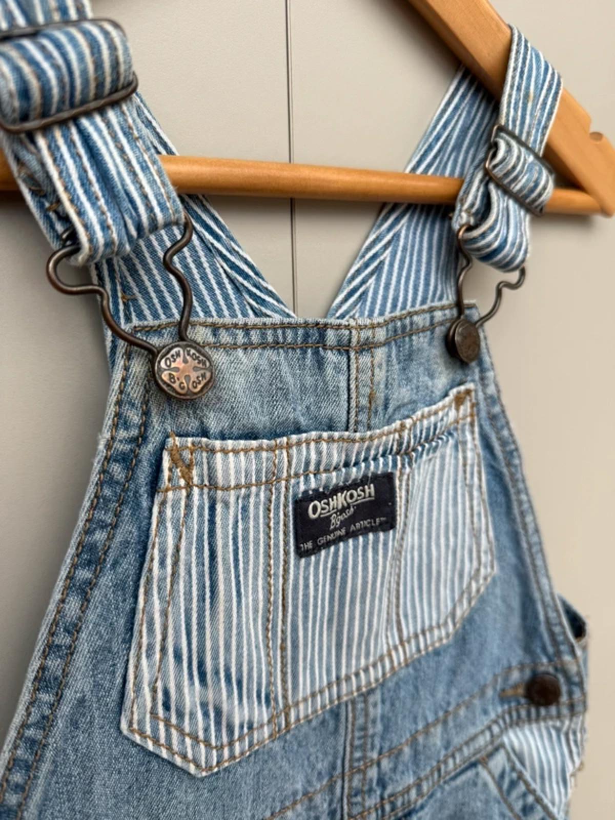 Oshkosh Denim Striped Dungarees 24M