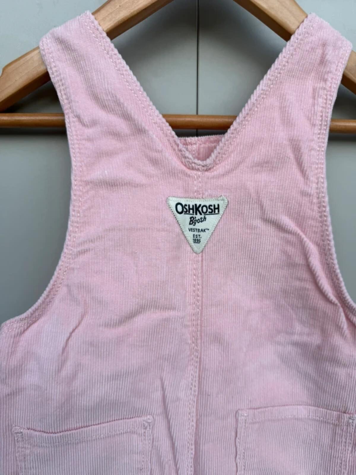 Oshkosh Fine Corduroy Dungarees Dusky Pink 18M