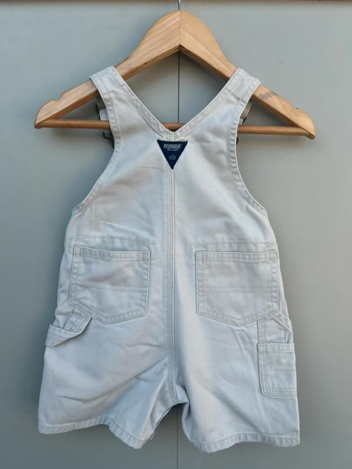 Oshkosh Vintage Cotton Shortalls 3/6M