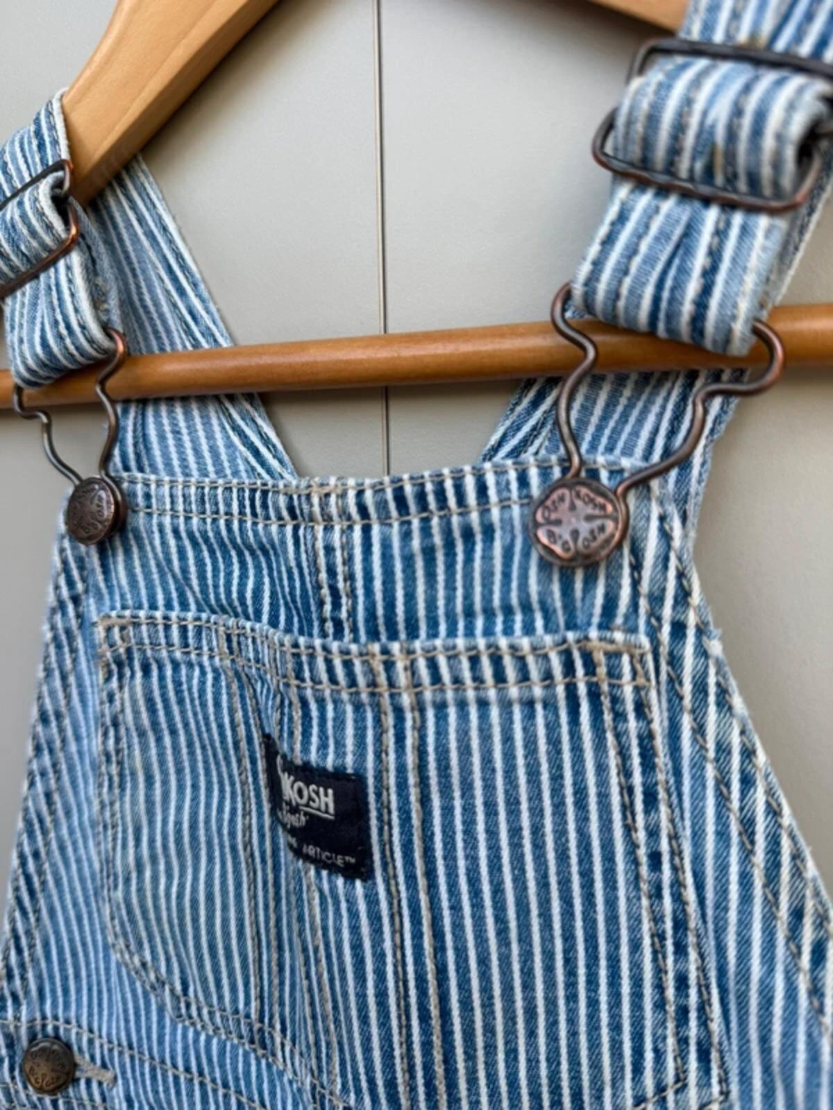Oshkosh Hickory Shortall Dungarees 18M