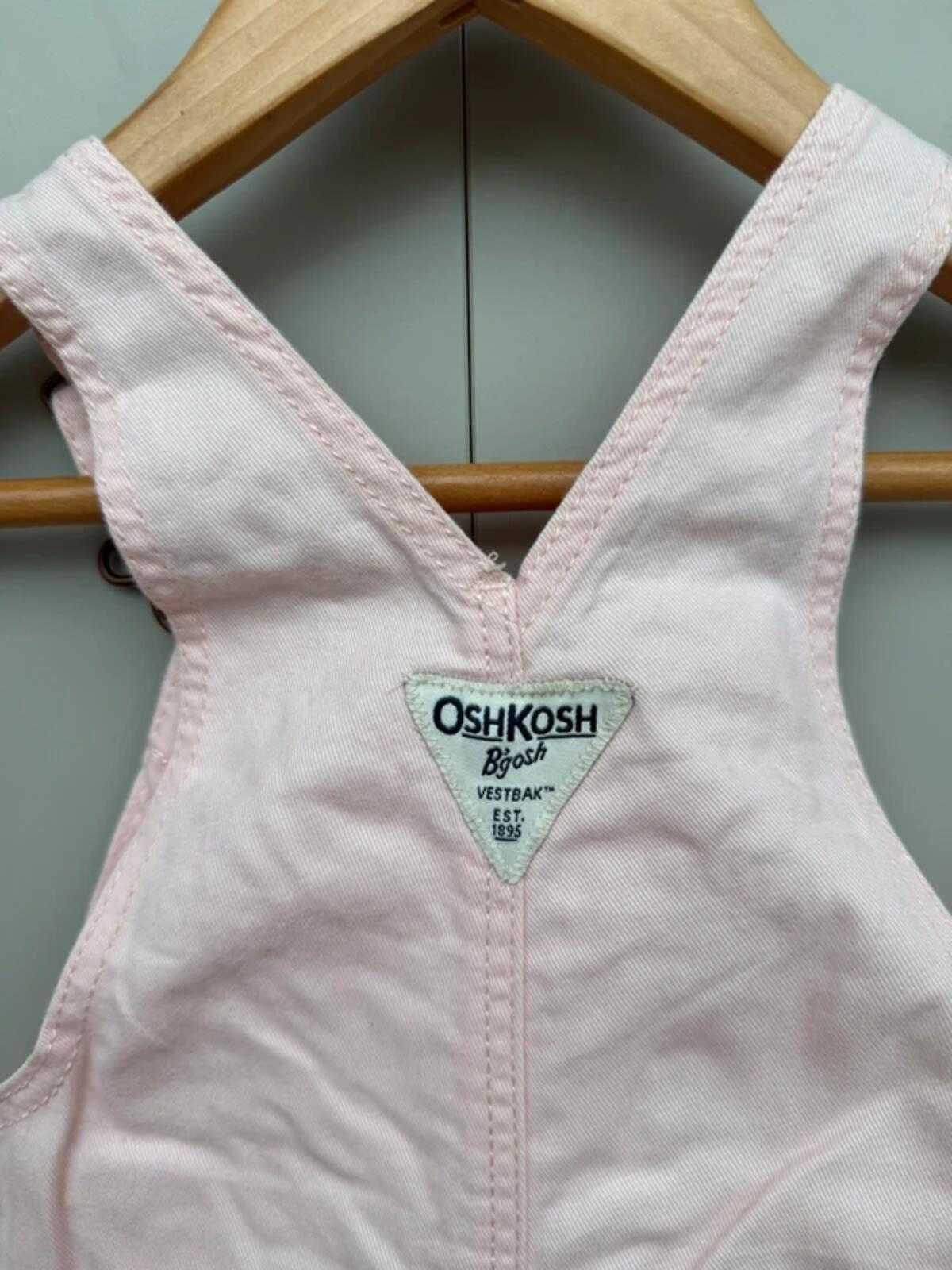 Oshkosh Rose Pink Dungarees 3M