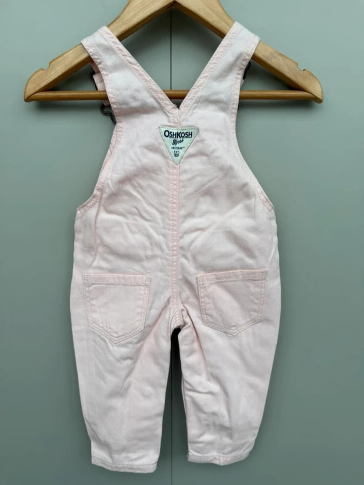 Oshkosh Rose Pink Dungarees 3M