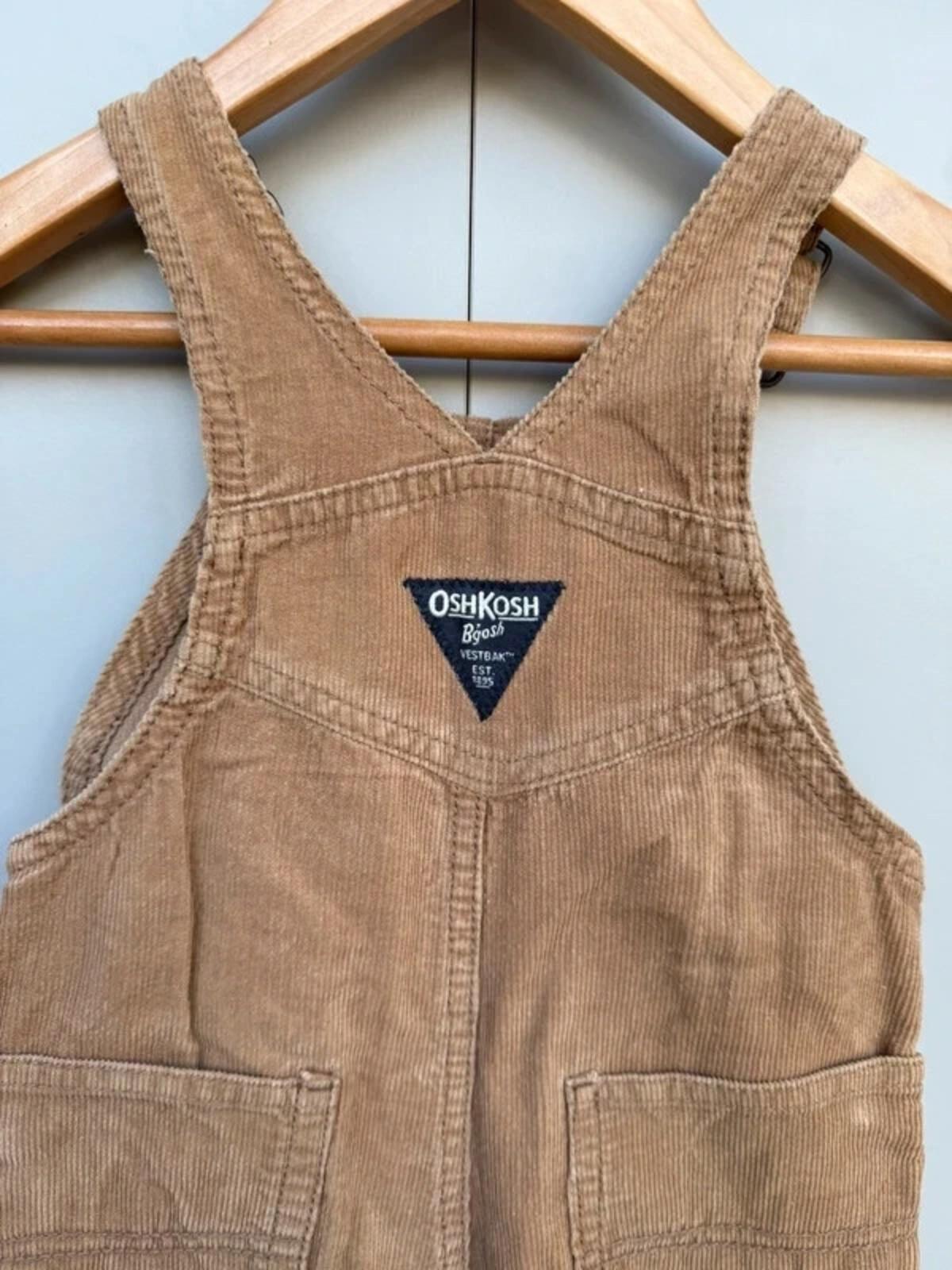Oshkosh Brown Corduroy Dungarees 18M